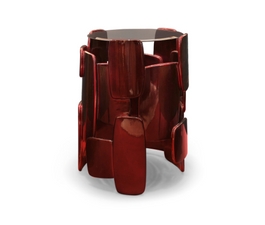 Red is an spiritual, joyfull and exquisite colour: it fit's perfect in GOROKA Side Table.